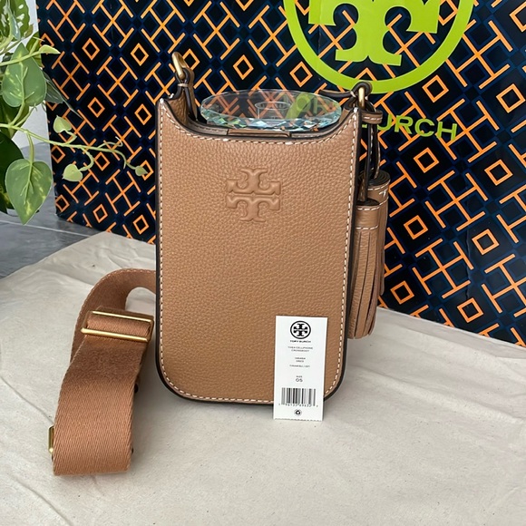 Tory Burch Handbags - NWT Tory Burch Thea Cellphone Smartphone Pebble Leather Crossbody Black …